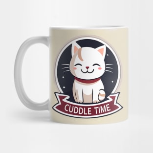 Cuddle Time Cute Cat Lovers Mug